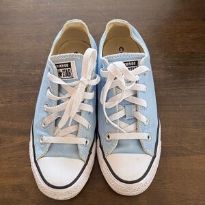 Converse Chuck Taylor Light Blue Low Top Sneakers